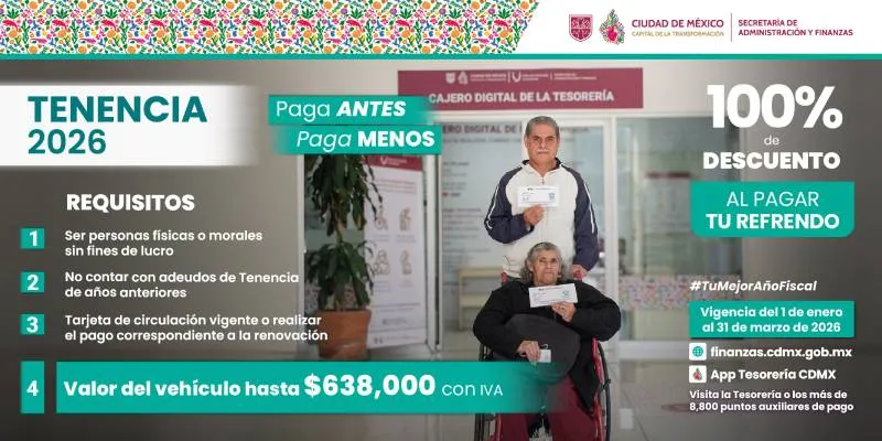 En CDMX, es necesario pagar el refrendo vehicular para librar la tenencia/Pixabay