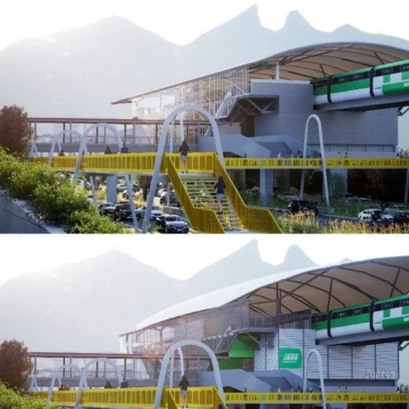 Las estaciones todavía están en obra negra / Redes Sociales