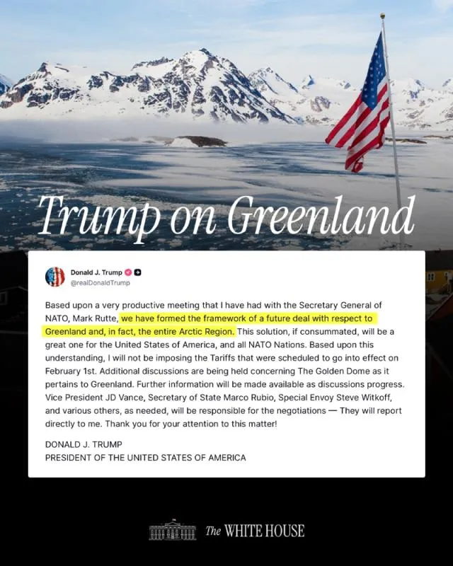 Los encargados de gobierno buscarán la compra de la isla / FB: @WhiteHouse