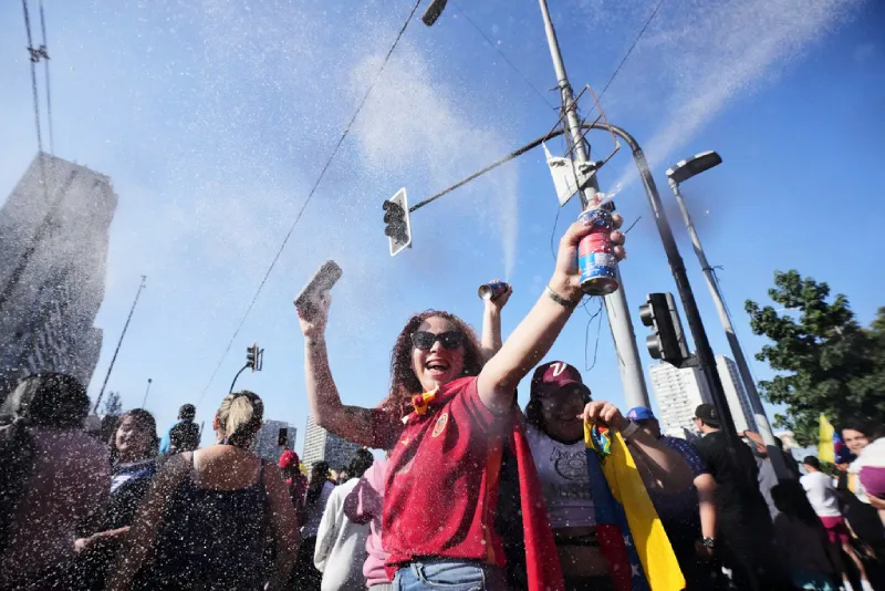 El júbilo por la captura de Maduro no se pudo ocultar / AP