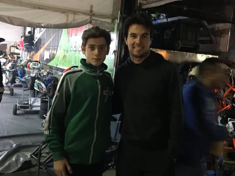 Franco compartió una foto con Checo