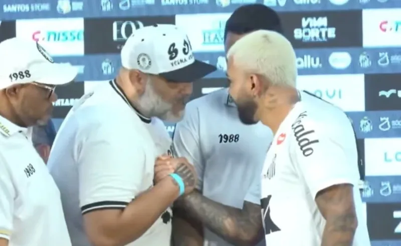 Gabigol recibió una dura amenaza con Santos