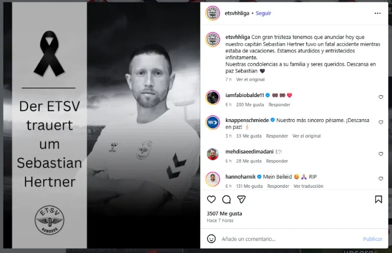 La muerte de Hertner fue un fuerte shock en el futbol alemán