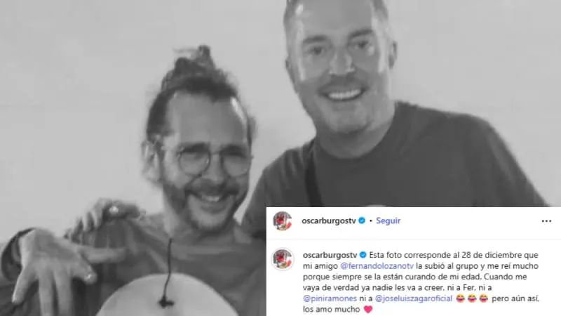 Óscar Burgos aclaró que todo se trató de una broma del Día de los Inocentes/IG: @oscarburgostv