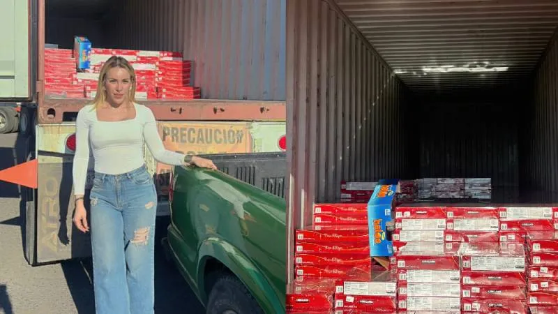 La mujer se apoyó de una mudanza para llevar las roscas de reyes hasta su ciudad/IG: @ximena.figueroa.h