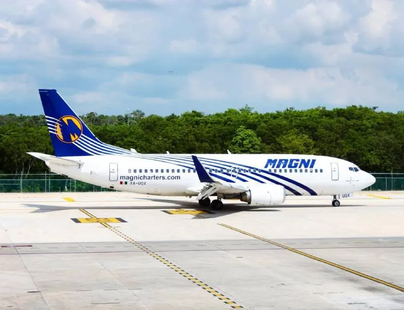 La protesta generó retrasos y reclamos por parte de los pasajeros afectados. / @magnicharters