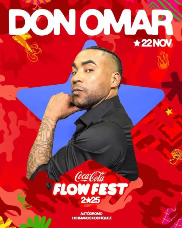 Don Omar se presentará en México en el Flow Fest este 2025/ IG: cocacola_flow y ocesa