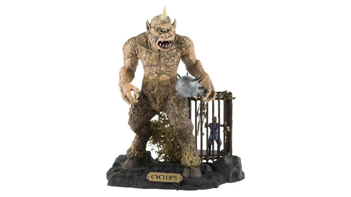 Maqueta de Ray Harryhausen &quot;Cyclops&quot;, pieza de la colección de Guillermo del Toro que se subastará/AP