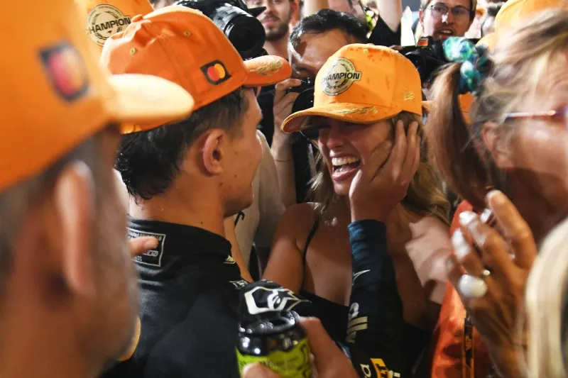 Magui Corceiro estuvo en los festejos de McLaren