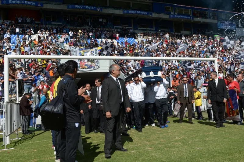 Calero fue despedido en 2012 en el Estadio Hidalgo