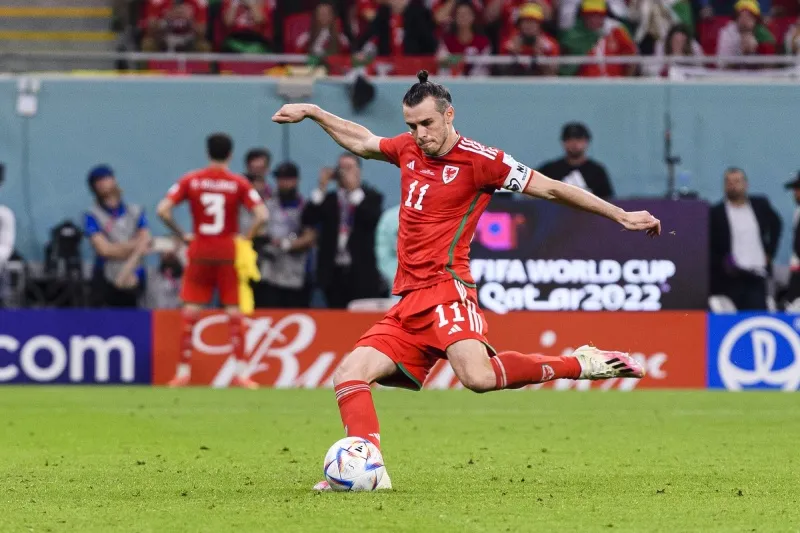 Gareth Bale en su penal de la Copa Mundial 2022