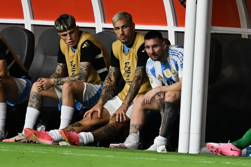 Messi en la Final de la Copa América, lesionado en el Hard Rock Stadium