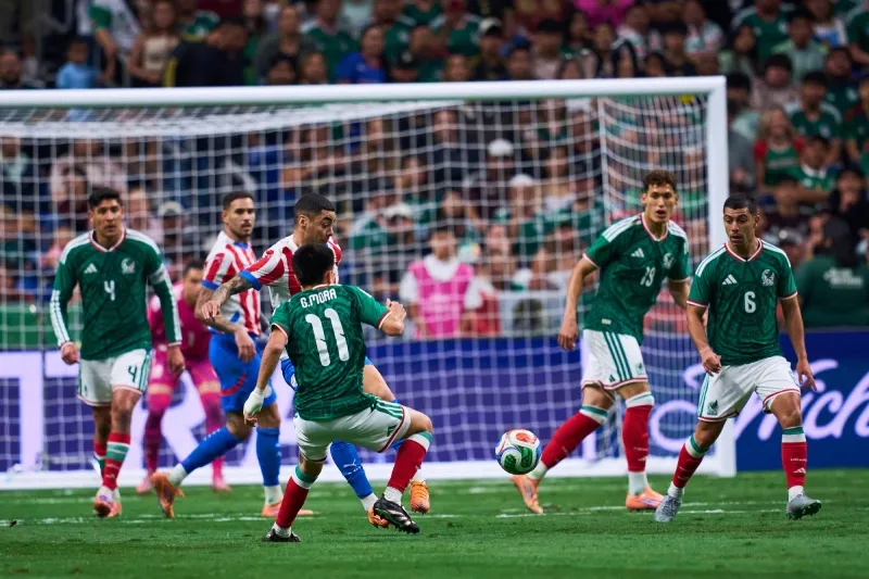 Selección Mexicana en amistoso contra Paraguay en San Antonioi