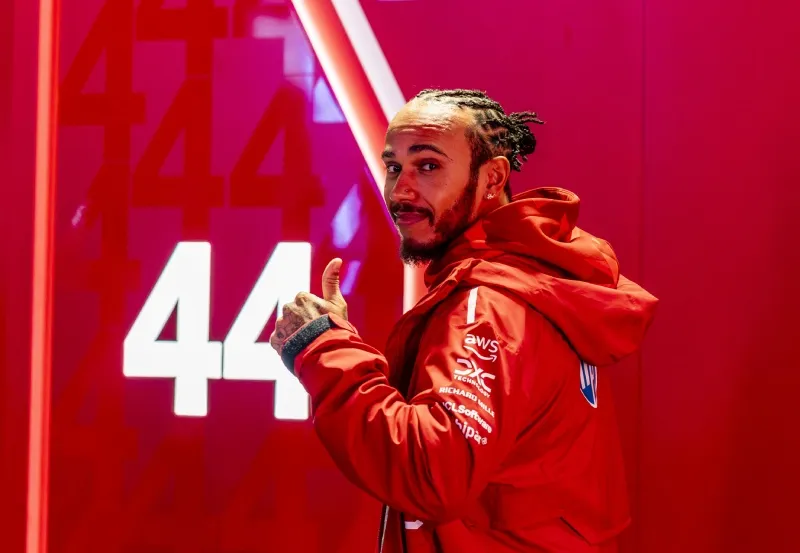 Lewis Hamilton durante el Gran Premio de Las Vegas