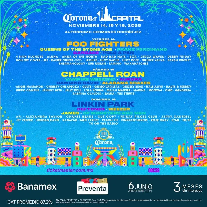 Será una gran fin de semana en el Corona Capital / Redes Sociales