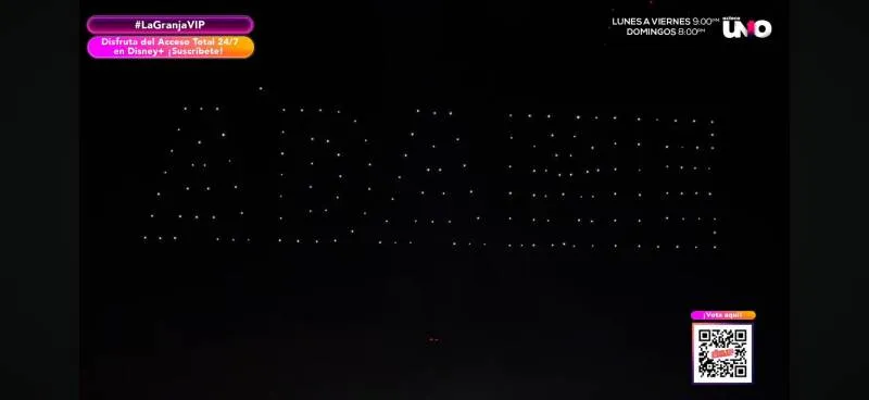 Se usaron drones para anunciar al ganador, sin embargo, no salió como se esperaba/TV Azteca