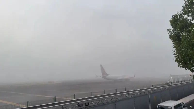 Hasta el momento no hay cifra de cuántos vuelos fueron afectados / Redes Sociales