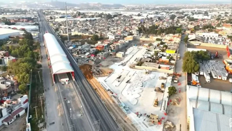 Desde la estación Lechería se transbordará al AIFA / Redes Sociales
