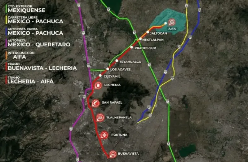 Con esta nueva ruta se busca favorecer al nuevo aeropuerto / Redes Sociales