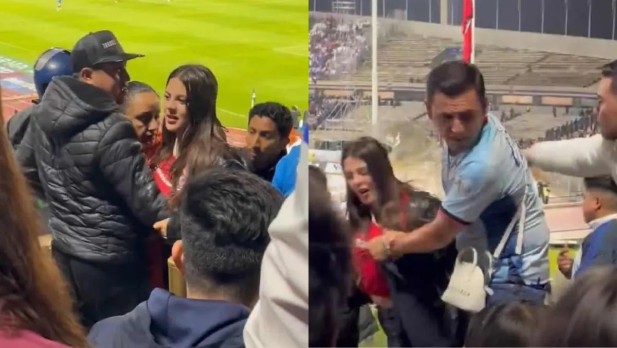 Imágenes de la bronca con la familia de Vega | FOTO TOMADA DEL VIDEO