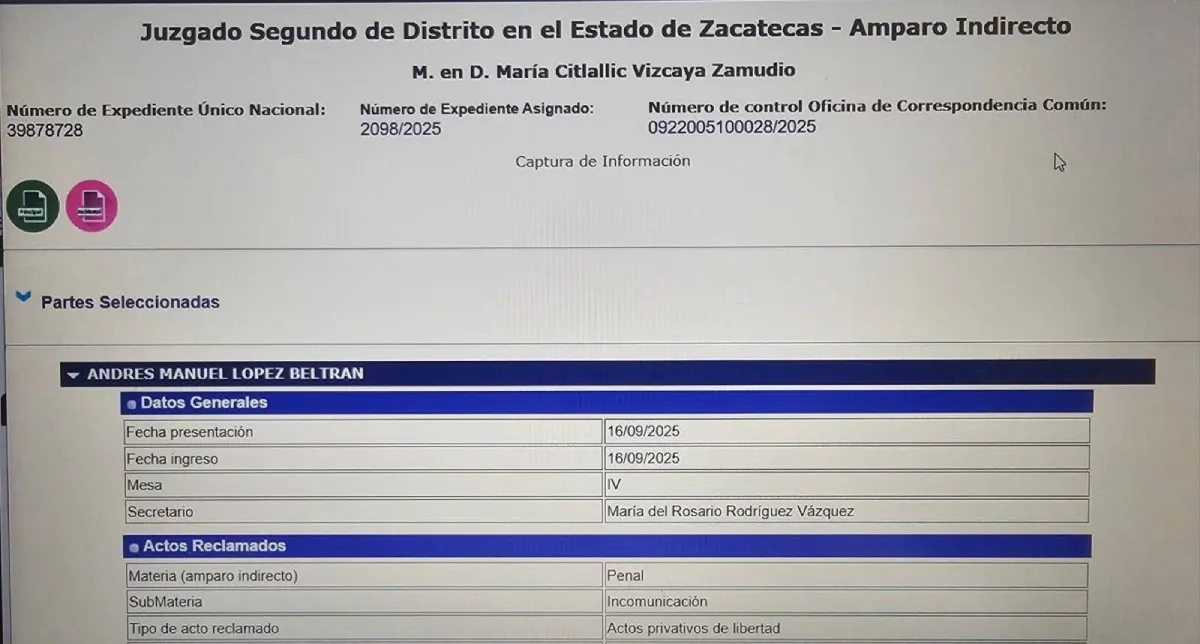 Supuestamente el amparo lo tramitó el abogado de Rafael Caro Quintero / Especial