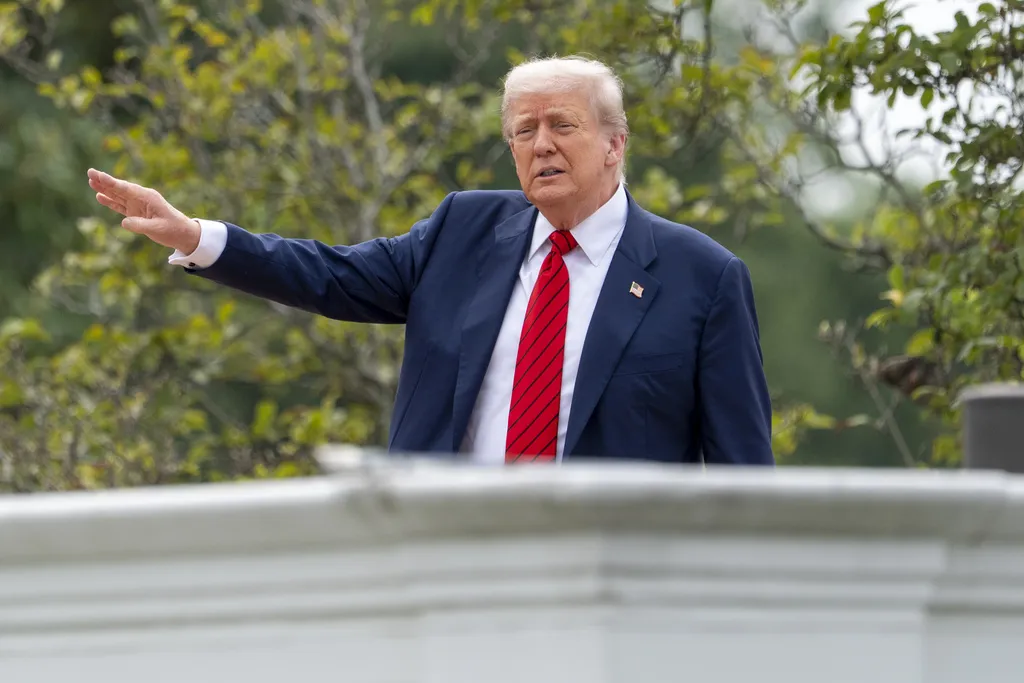 Donald Trump durante un evento en la Casa Blanca