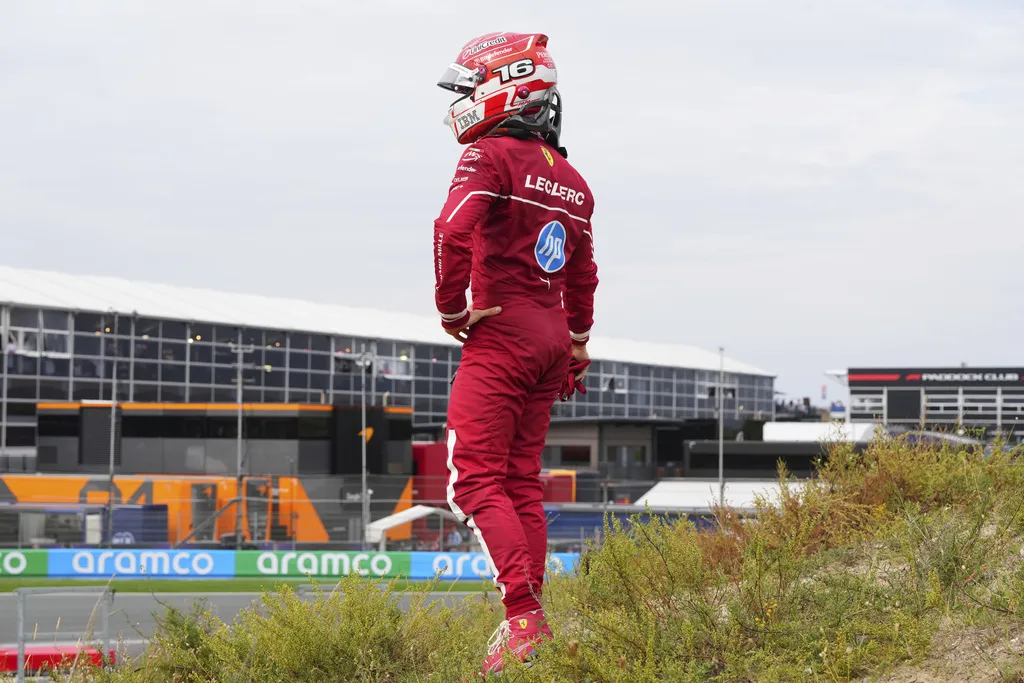 Leclerc sufrió un duro abandono