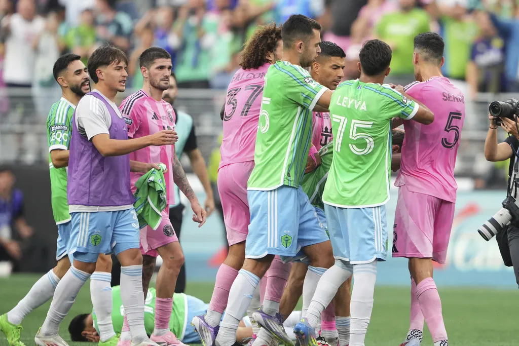 La Final entre Inter Miami y Seattle Sounders finalizó con bronca