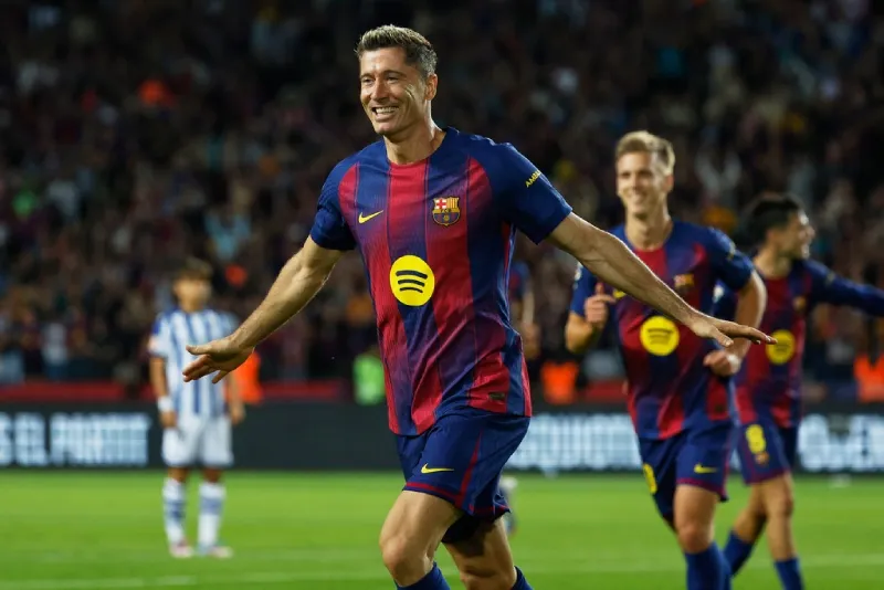 Lewandowski marcó el gol de la remontada