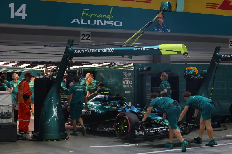 Fernando Alonso no ha sido tan competitivo con Aston Martin