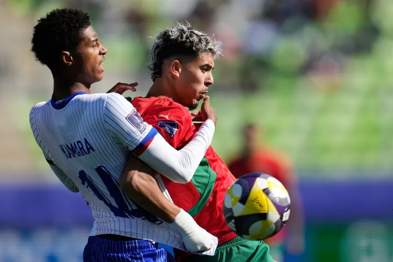 Partido de Marruecos contra Francia en el Mundial Sub-20