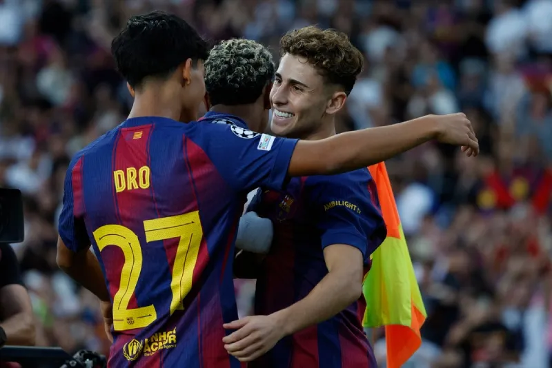 La cantera se hizo presente con Fermín, Dro y Lamine