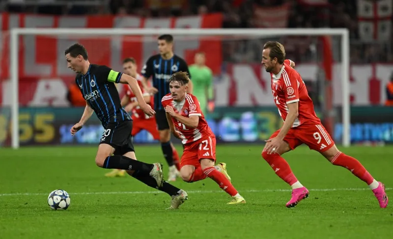 No hubo sorpresas y Bayern Munich goleó a Brujas