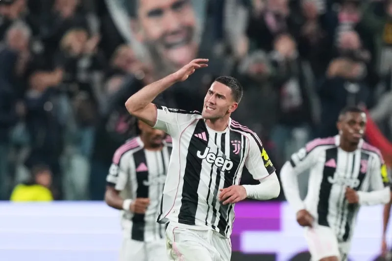 Vlahovic hizo el gol del empate