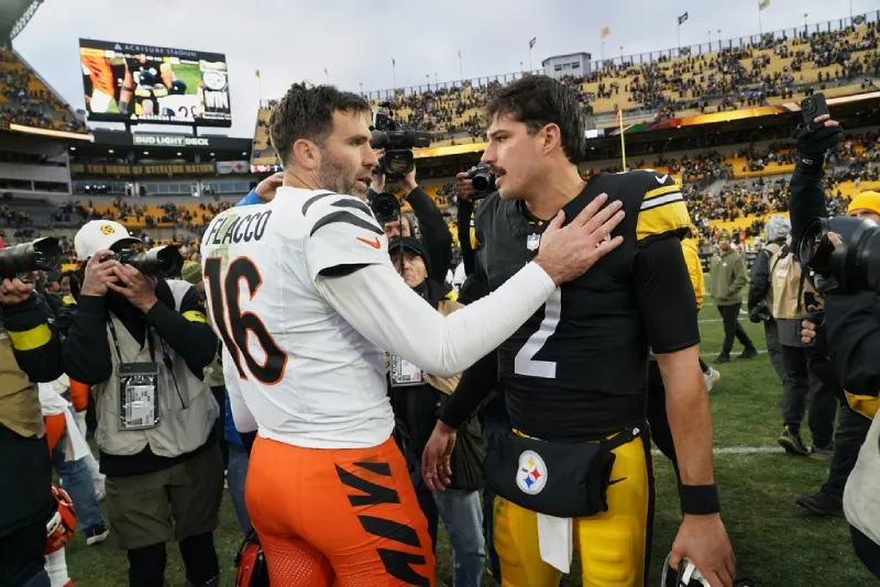 Rudolph en el partido de Steelers contra Bengals