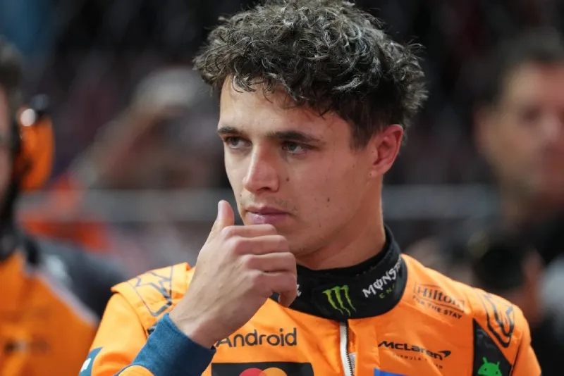 Lando Norris posterior a la carrera en Las Vegas