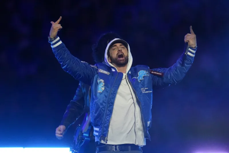Eminem estuvo en el juego de los Lions vs los Packers