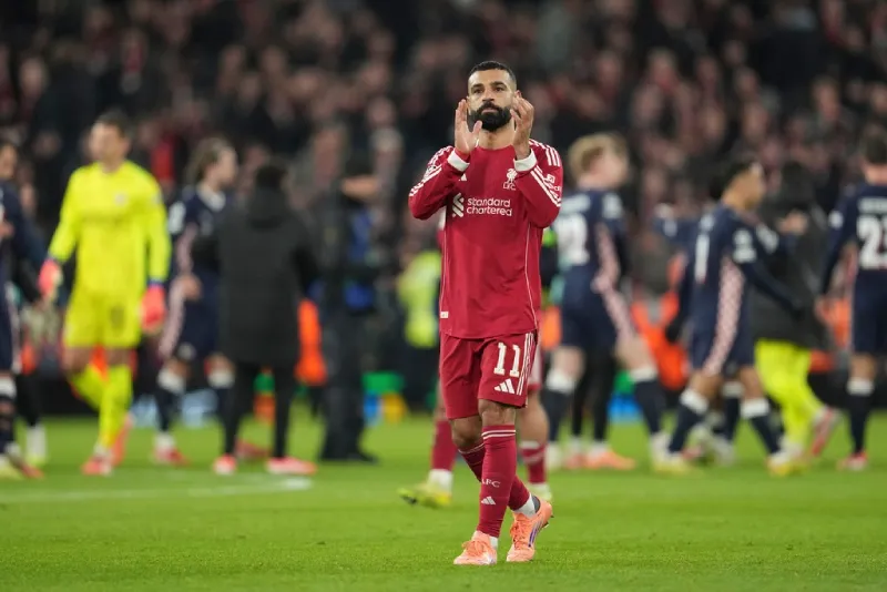 Salah tras el último partido que jugó con Liverpool