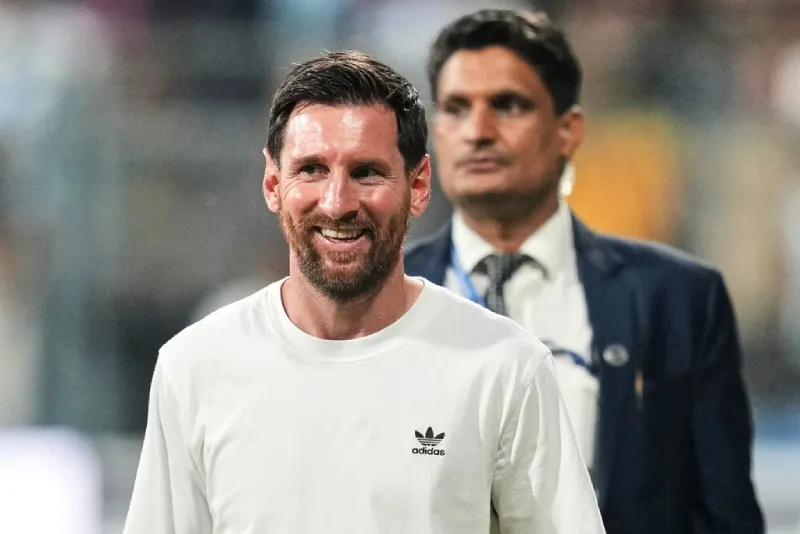 Messi duranre un evento en India