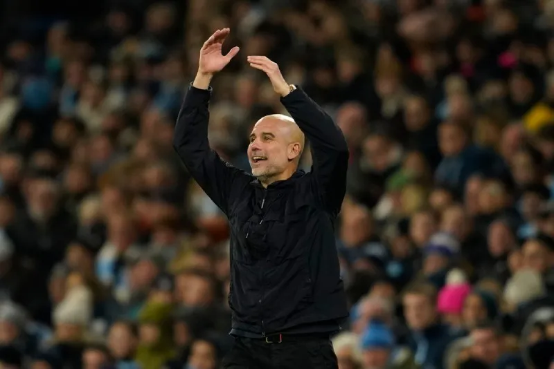 Guardiola en el último partido | AP