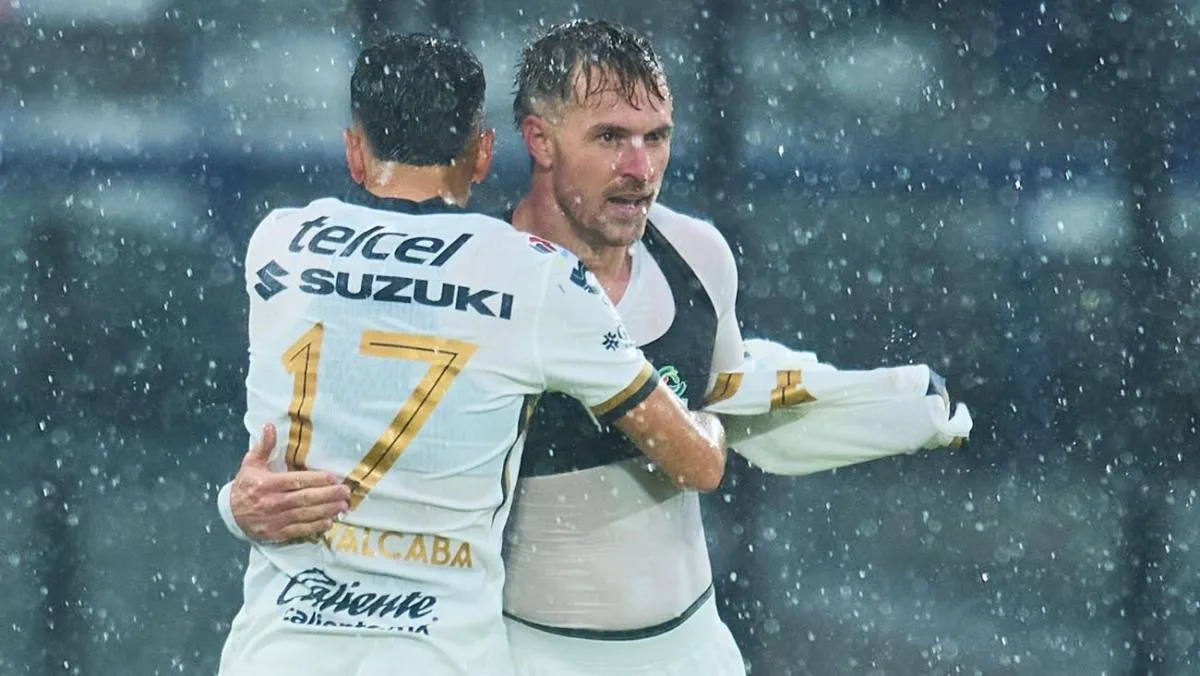 Ramsey celebra el gol con Pumas | MEXSPORT