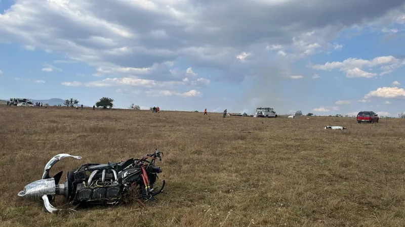 Las aeronave quedó destrozada al momento del impacto / Redes Sociales