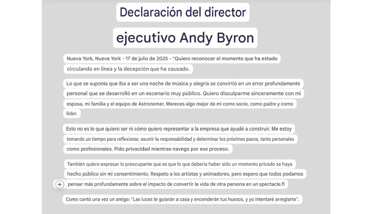 Este fue el comunicado que emitió el empresario/X