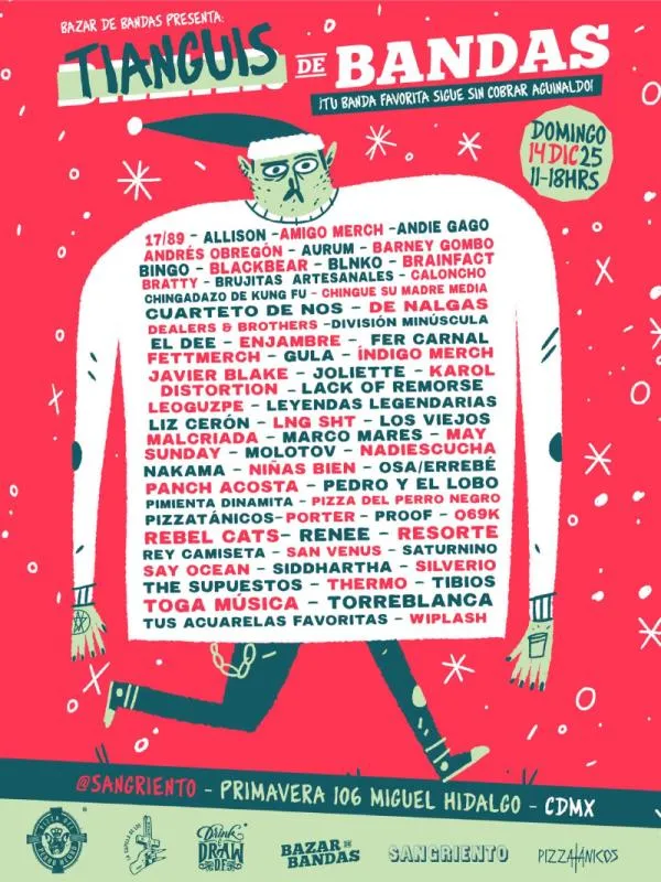 Ahora el Tianguis de Bandas contará con la presencia de muchos artistas / FB: @bazardebandasoficial
