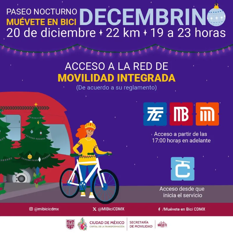 Este sábado es el último Paseo Nocturno en Bici / Especial