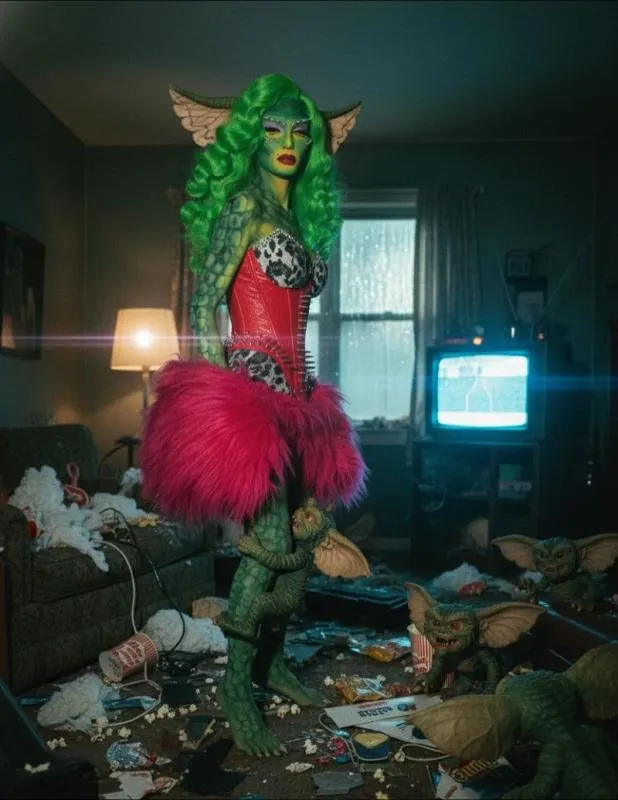 Belinda se convirtió en un Gremlin de pies a cabeza / Especial