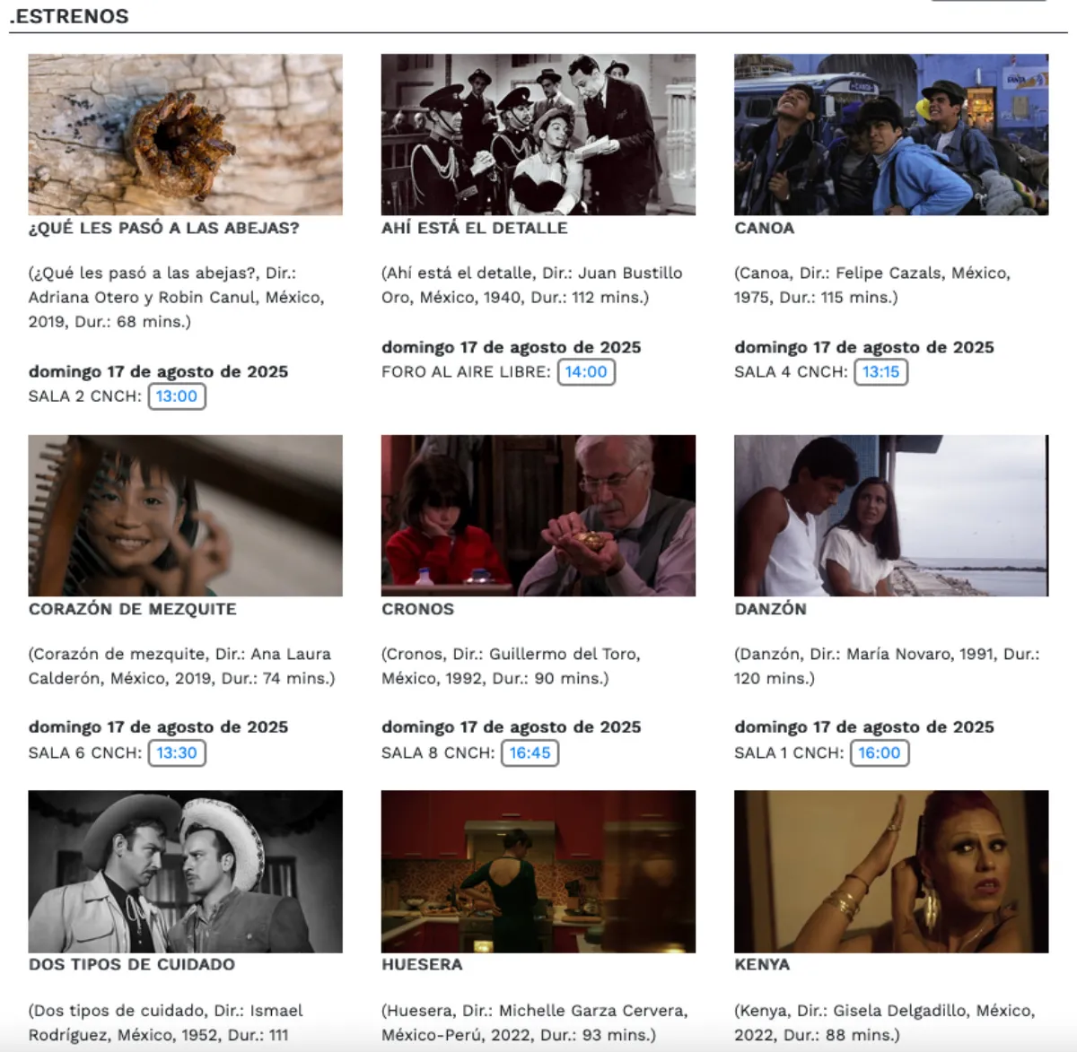 Todas la películas son gratuitas hasta el 21 de agosto / Redes Sociales