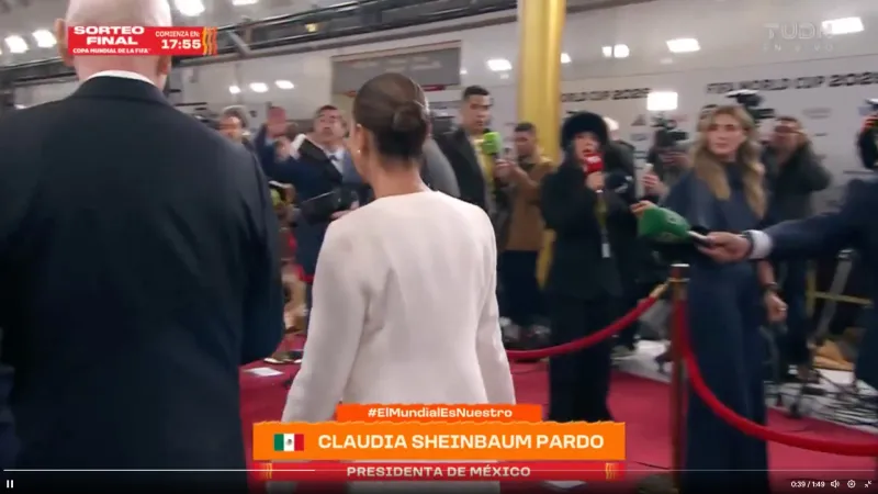 La presidenta de méxico no dio declaraciones a los medios / Redes Sociales