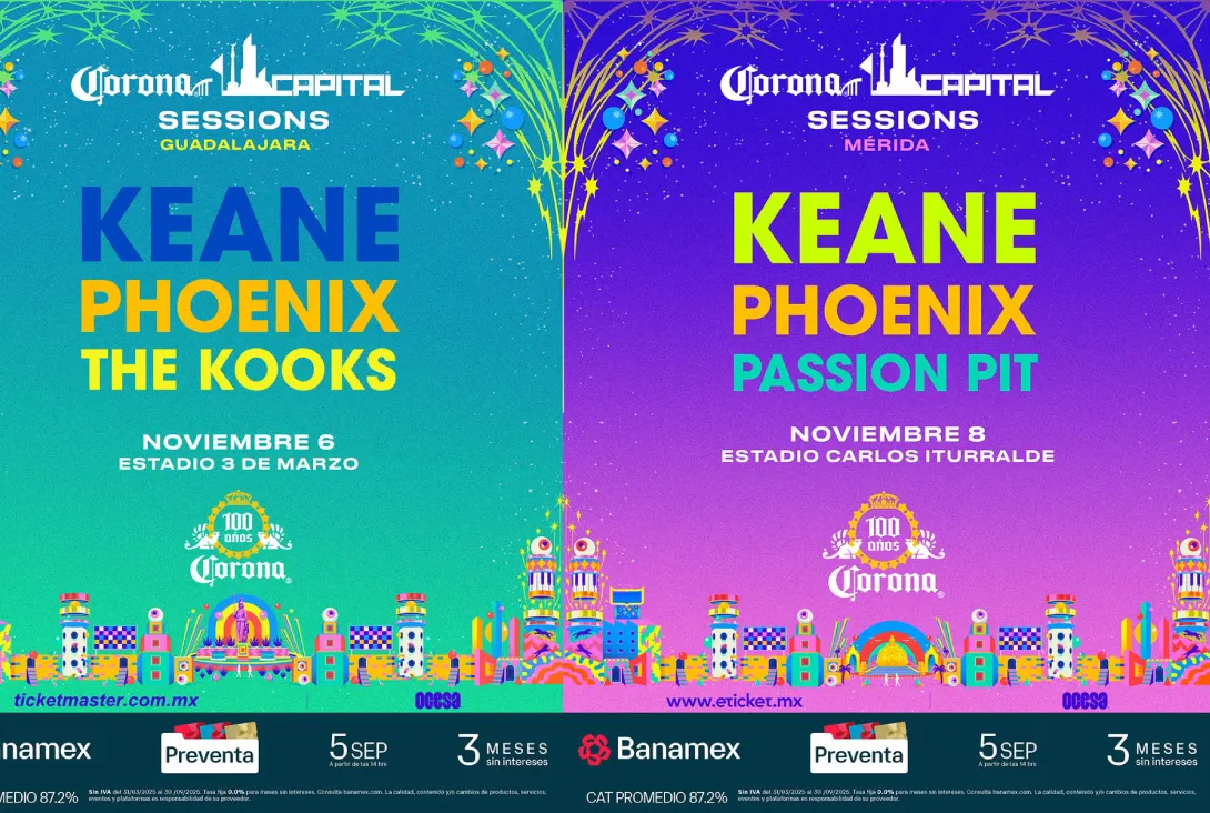 Guadalajara, Mérida y Monterrey serán las nuevas sedes del Corona Capital / FB: @CoronaCapital