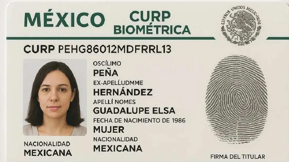 Así lucirá la nueva CURP con datos biométricos/ChatGPT